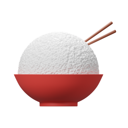 Bol de arroz  3D Icon