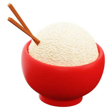 Bol de arroz  3D Icon