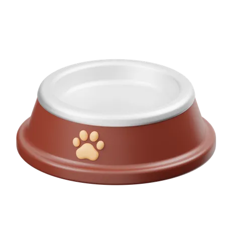 Plato de comida para mascotas  3D Icon