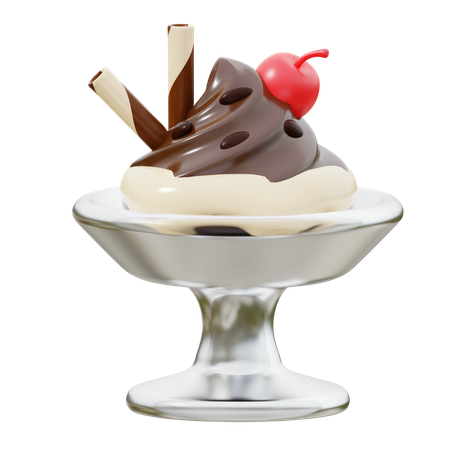 Tazón de helado  3D Icon