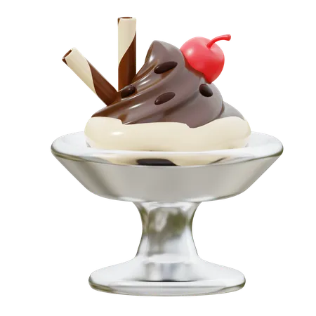 Tazón de helado  3D Icon