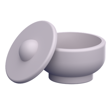 Cuenco y plato  3D Icon