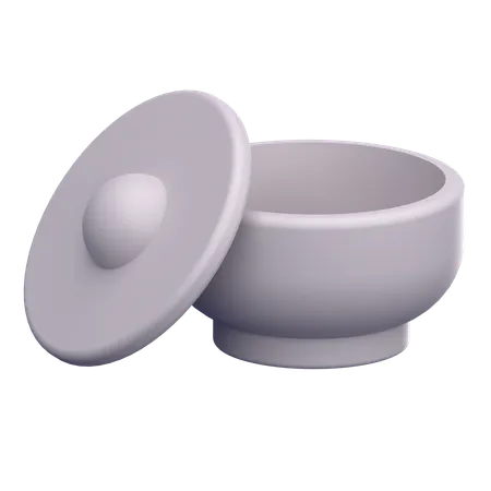 Cuenco y plato  3D Icon