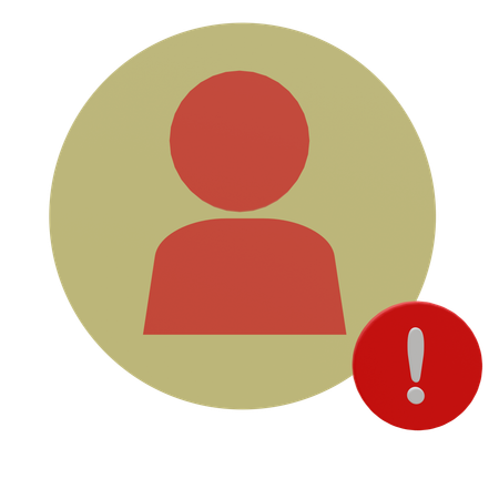 Cuenta de advertencia  3D Icon