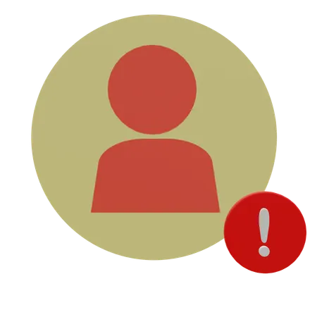 Cuenta de advertencia  3D Icon