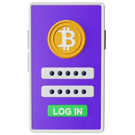 Cuenta bitcoin  3D Icon