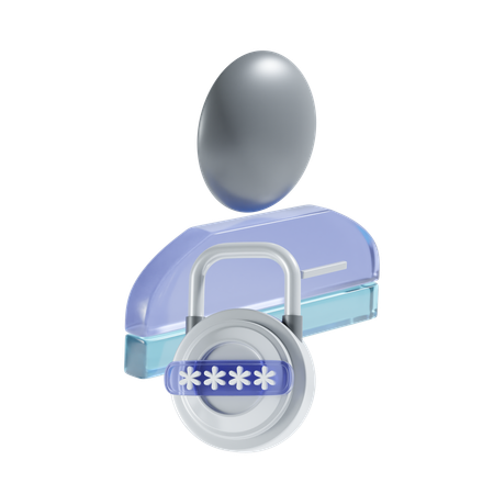 Privacidad de la cuenta  3D Icon