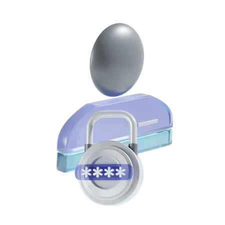 Privacidad de la cuenta  3D Icon