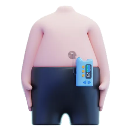 Cuerpo de la bomba de insulina  3D Icon