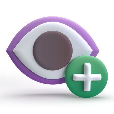 Cuidado de ojos  3D Icon