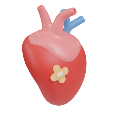 Cuidado del corazón  3D Icon
