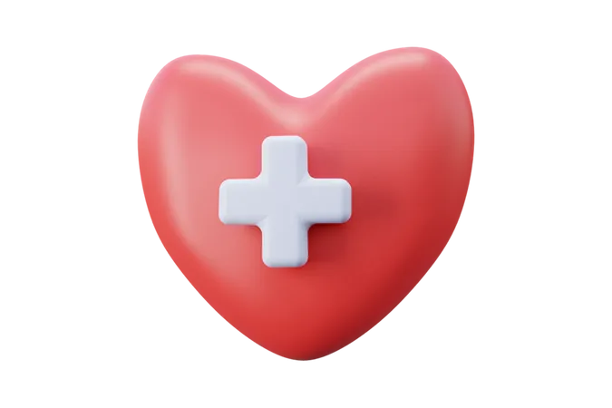 Cuidado del corazón  3D Icon