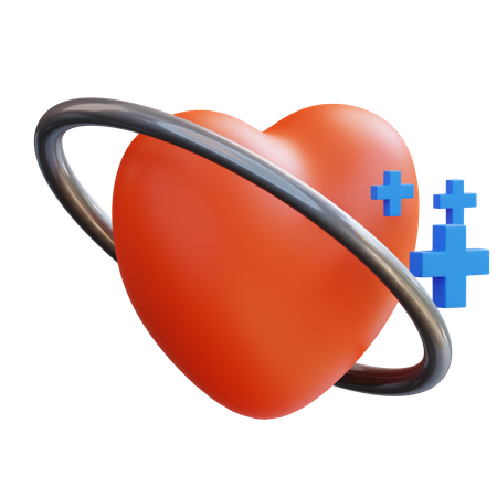 Cuidado del corazón  3D Icon