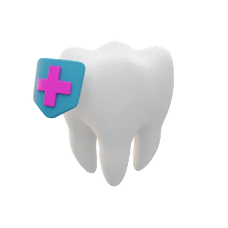Cuidado com os dentes  3D Illustration