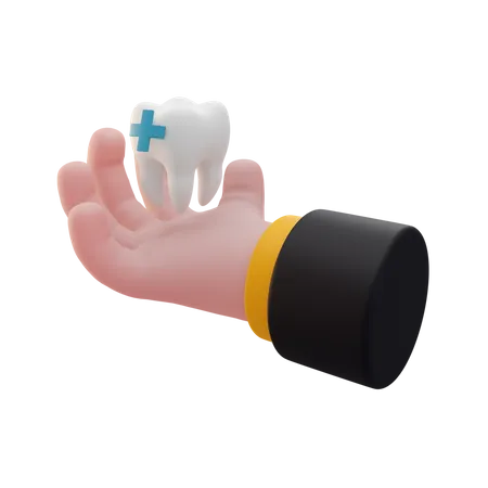 Cuidado dental  3D Illustration