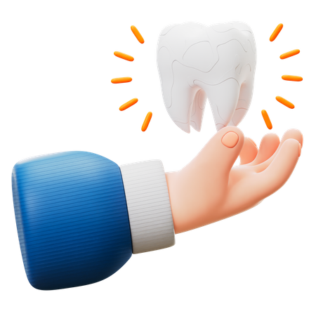 Cuidado dental  3D Icon