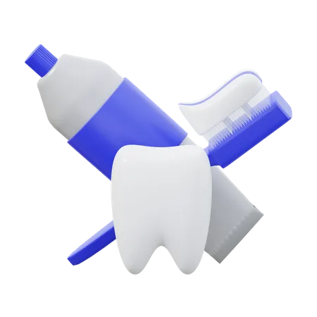 Cuidado dental  3D Icon