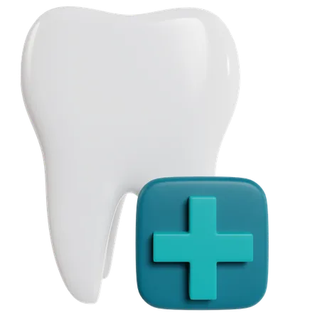 Icono de diente de cuidado dental  3D Icon