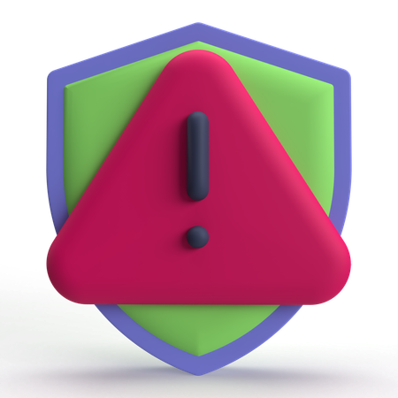 Escudo de precaução  3D Icon