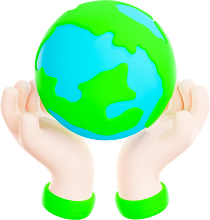 Cuidado global  3D Icon