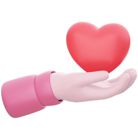 Cuidados com o coração  3D Icon