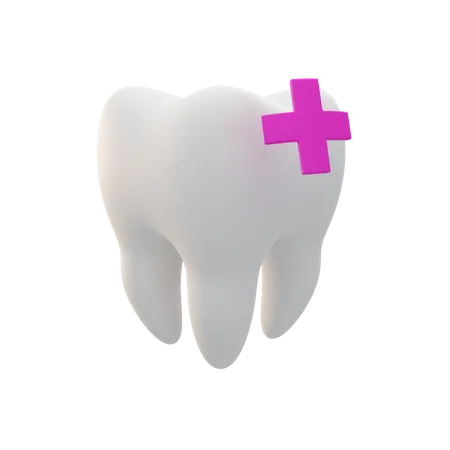 Cuidados com os dentes  3D Illustration