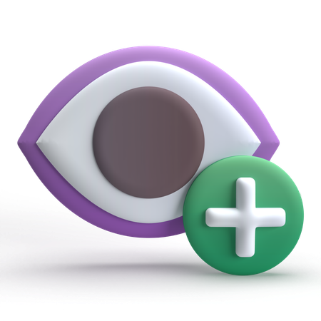 Cuidados com os olhos  3D Icon