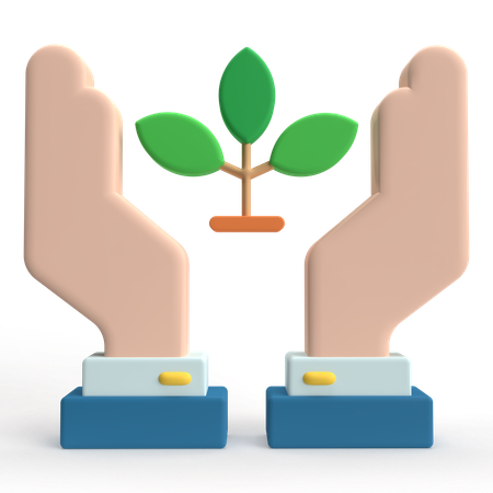 Cuidados com as plantas  3D Icon