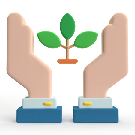 Cuidados com as plantas  3D Icon