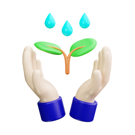 Cuidados com as plantas  3D Icon