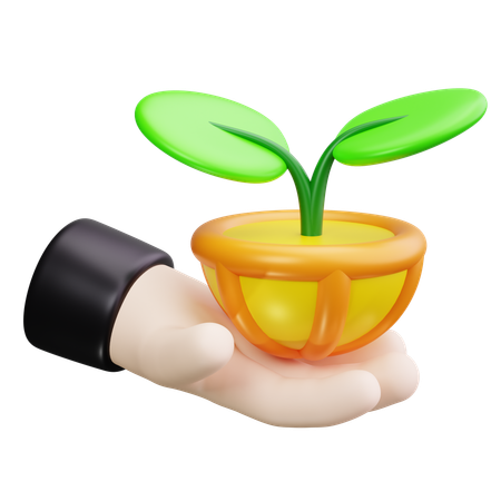 Cuidados com as plantas  3D Icon