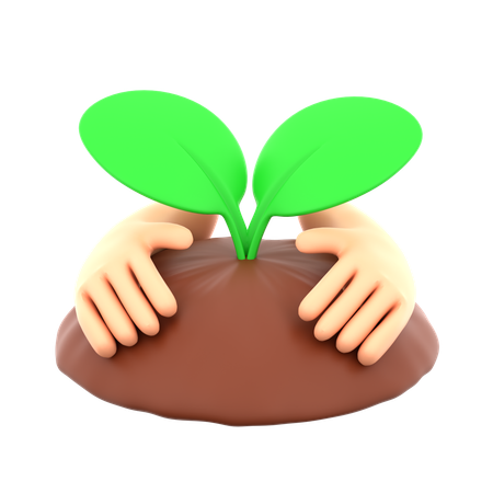 Cuidados com as plantas  3D Icon