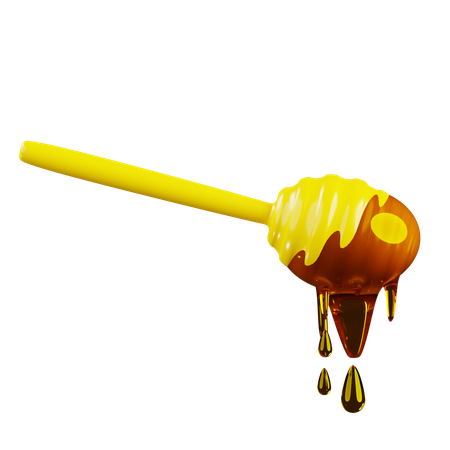 Cuillère à miel  3D Icon