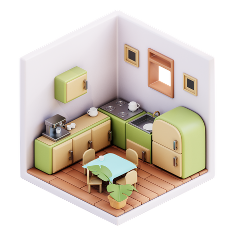 Cuisine  3D Illustration