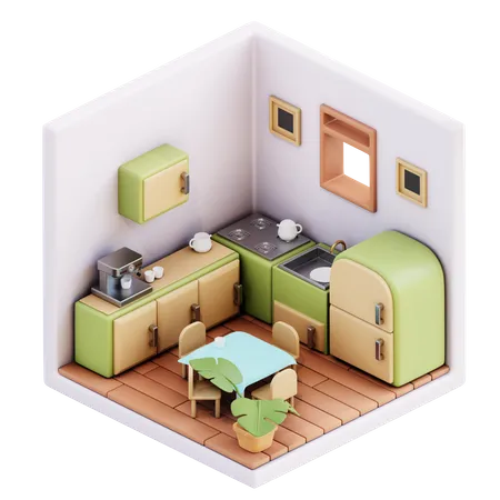 Cuisine  3D Illustration