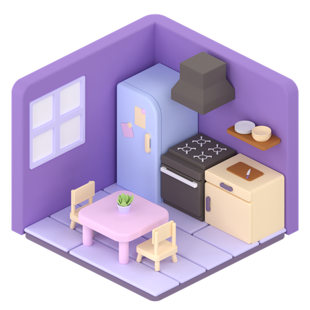 Cuisine  3D Illustration