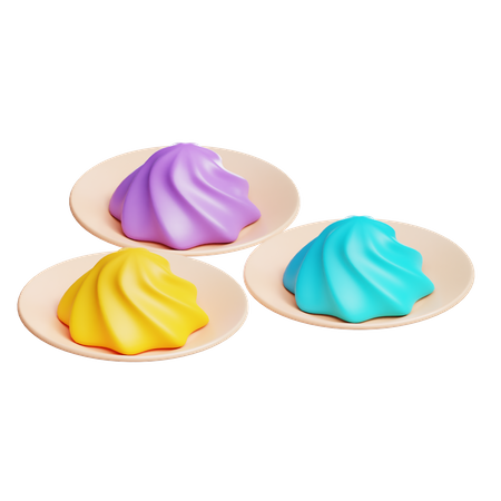 Cuisine traditionnelle indienne  3D Icon