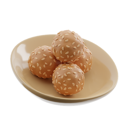 Cuisine traditionnelle indonésienne où où  3D Icon