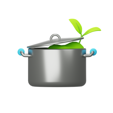 Cuisiner des plats végétaliens  3D Icon