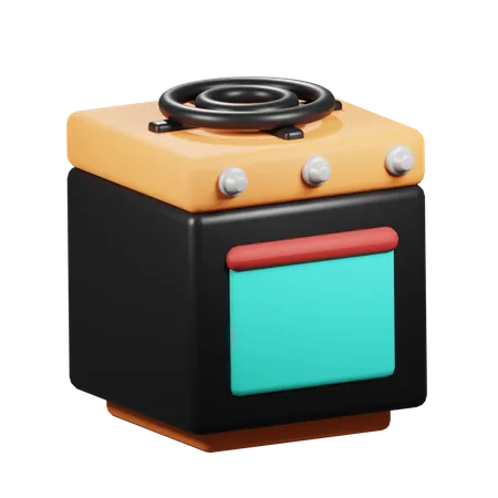 Cuisinière  3D Icon