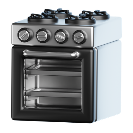 Cuisinière à gaz  3D Icon