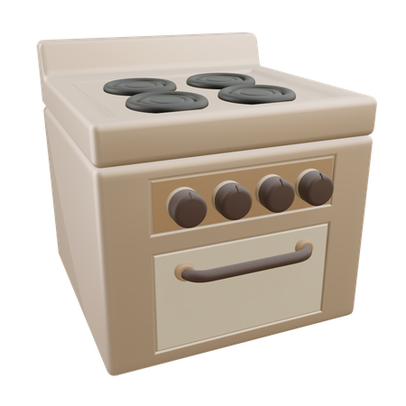 Cuisinière électrique  3D Icon