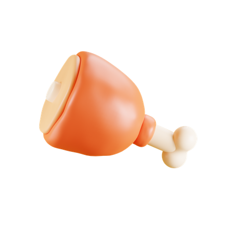 Cuisse de poulet  3D Icon