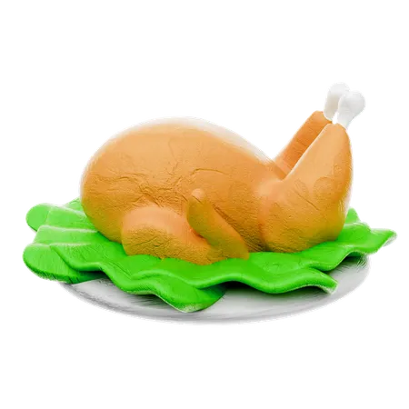 Cuisse de poulet  3D Icon