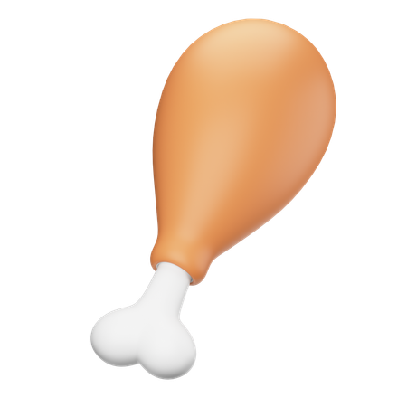 Cuisse de poulet  3D Icon