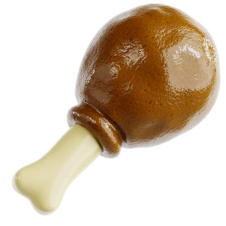 Cuisse de poulet  3D Icon