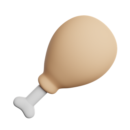 Cuisse de poulet  3D Icon