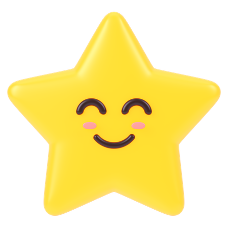 Cuite star emoji  3D Icon