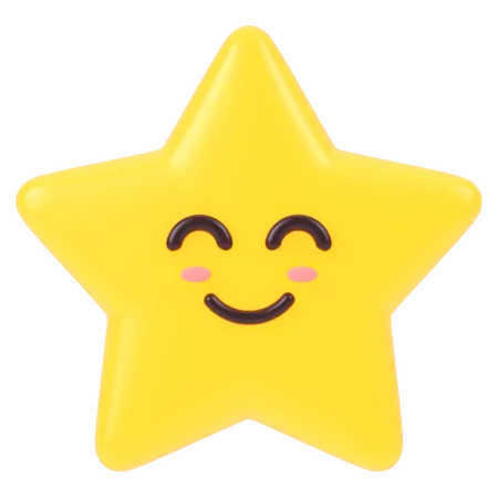 Cuite star emoji  3D Icon