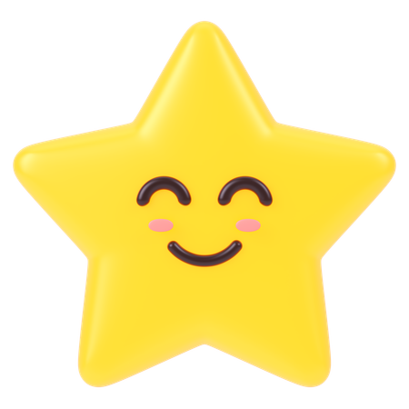 Cuite Star Emoji  3D Icon